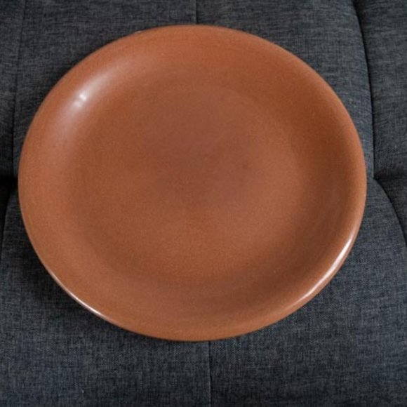 MCM Sterling China by Russel Wright Ripe Apricot Color One 10" Dinner Plate - Picture 3 of 16